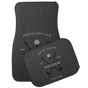 Golf Lover Cross Club Car Floor Mat