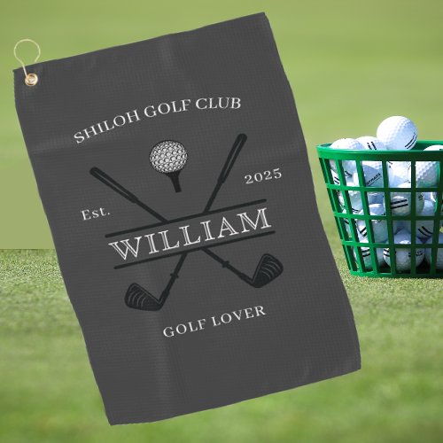 Golf Lover Cross Club Golf Towel