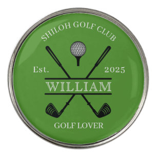 Golf Lover Cross Club Green Ball Marker