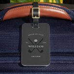 Golf Lover Cross Club  Luggage Tag<br><div class="desc">Create your own Golf Lover Cross Club Luggage Tag perfect for golf bags as well! Personalize this design with your own text. You can further customize this design by selecting the "Edit Details" button if desired. -p</div>