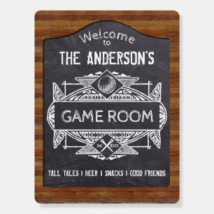 Golf Lover Game Room Signage Foam Boards