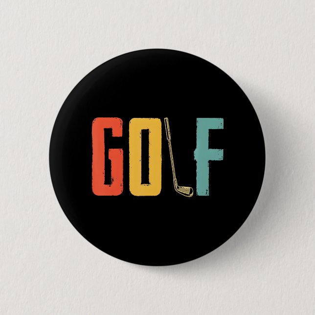 Golf Lover Golfing Golfer Golf Golfing Button (Front)