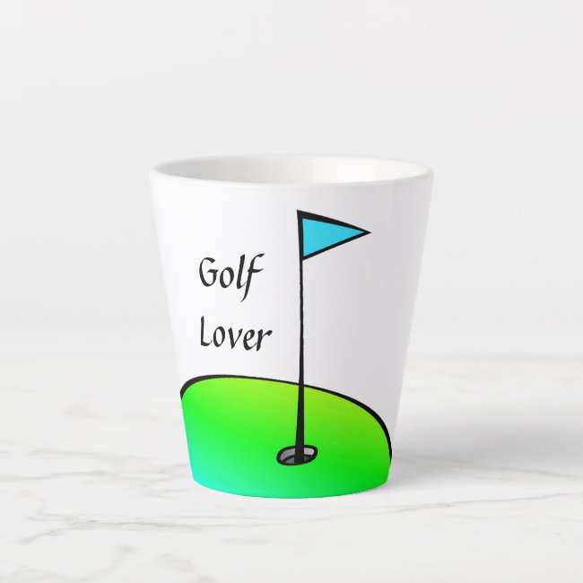 Golf Lover Latte Mug