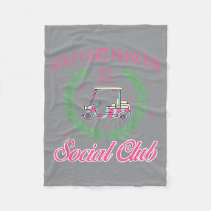 Golf Lover Par Golf Cart Princess Sogovernment Fleece Blanket