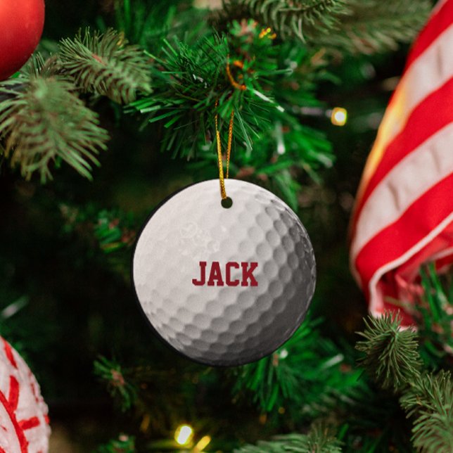 Golf Lover Personalized Ornament (Creator Uploaded)