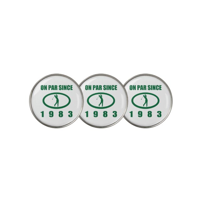 Golf Lover’s 40th Birthday 1983 Ball Marker (3 Up)