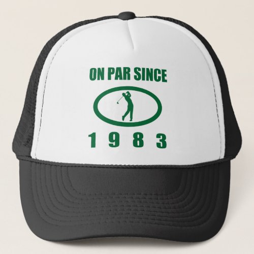 Golf Loverâs 40th Birthday 1983 Trucker Hat