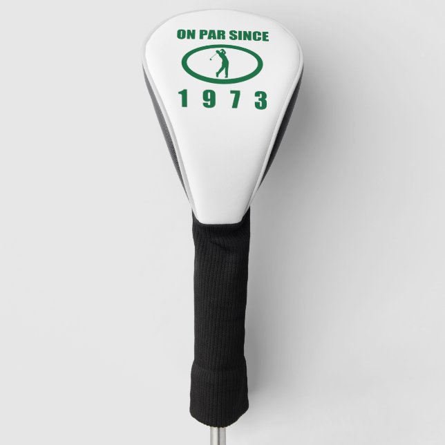 Golf Lover’s 50th Birthday 1973 Golf Head Cover (Front)