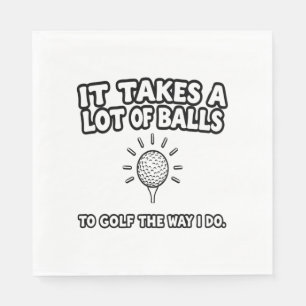 Golf Lover T-Shirt Design Napkins