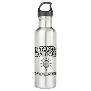 Golf Lover T-Shirt Design Stainless Steel Water Bottle