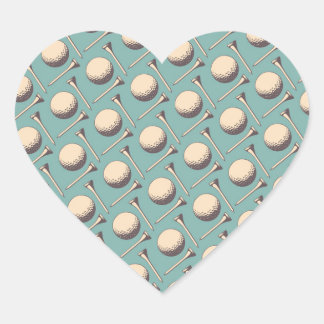 Golf Lover (vintage) Heart Sticker