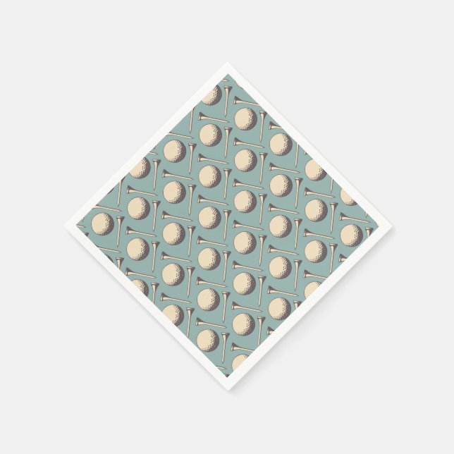 Golf Lover (vintage) Napkins (Corner)