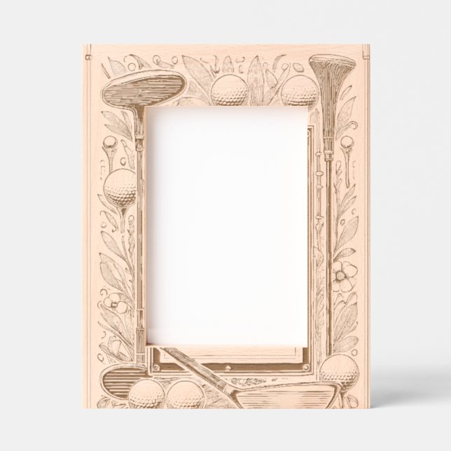 Golf lover wood engraved frames (Front)
