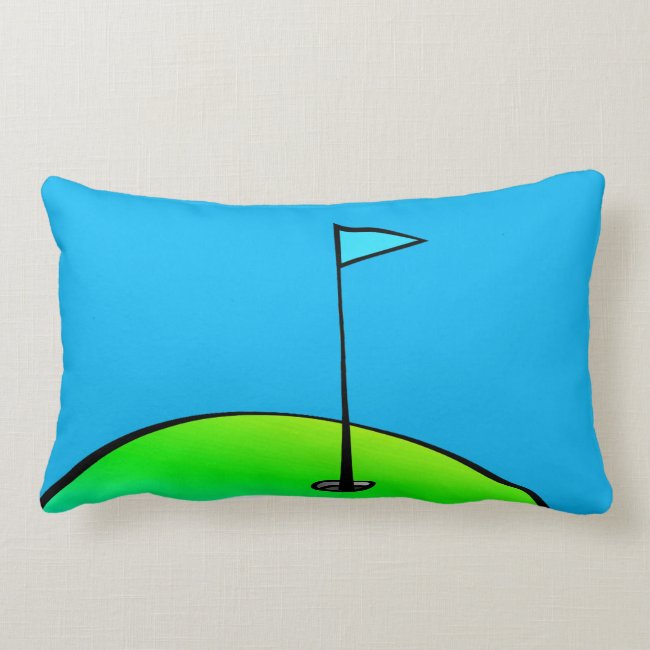 Golf Lovers Abstract Lumbar Pillow