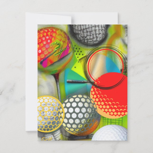 Golf Lovers Note Card (Front)