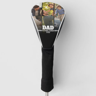 Golf Loving Dad Three Photo Family Gift Head Cover