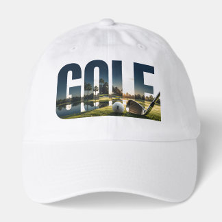 Golf Luxury Resort Editorial Sports Graphic Hat