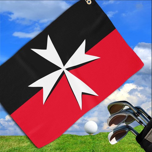 Golf Malta Flag  Maltese Cross sports  St Johns Golf Towel