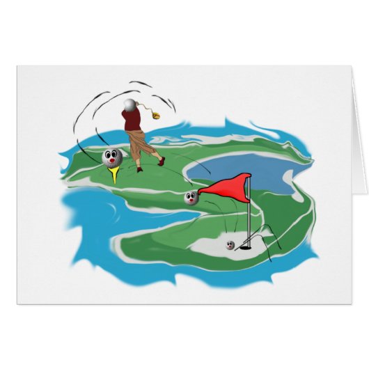 Golf Man Cards (Front Horizontal)