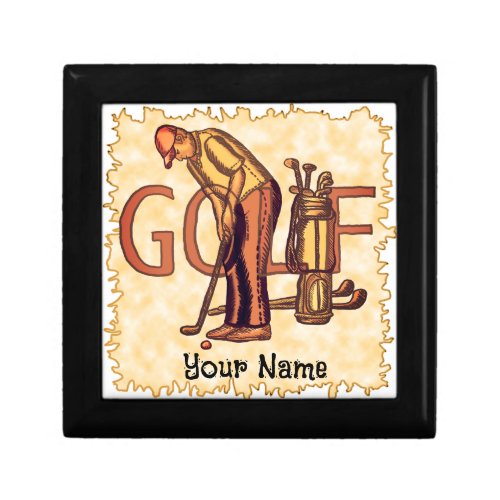 Golf Man Letters Gift Box