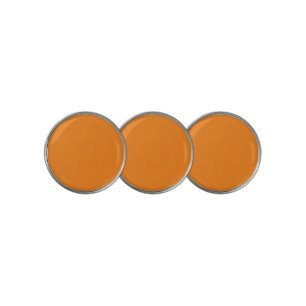 Golf Marker Custom Personal Orange Mini 3pc