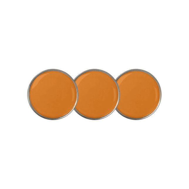 Golf Marker Custom Personal Orange Mini | 3pc (3 Up)