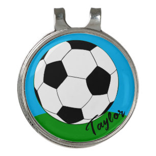 Golf Marker for Soccer fans Monogrammed / Football Hat Clip