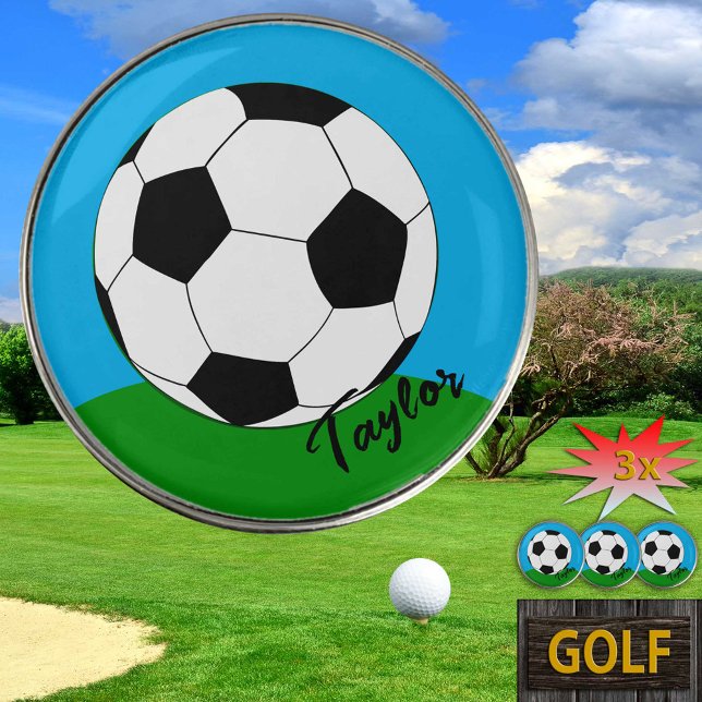 Golf Markers for Soccer fans Monogram / Football (Creator Uploaded)