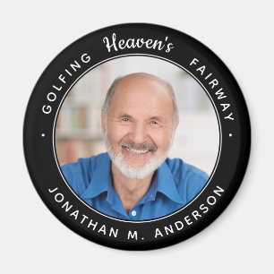 Golf Memorial Remembrance Heaven Golfer Photo  Magnet
