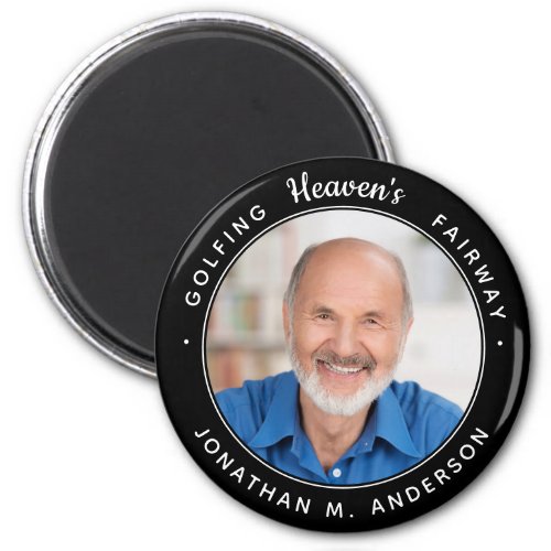 Golf Memorial Remembrance Heaven Golfer Photo  Magnet
