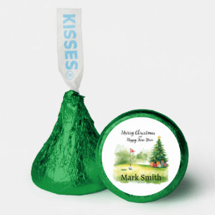Golf Merry Christmas and Happy New Year Hershey®'s Kisses®