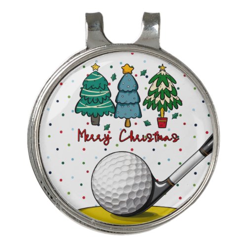 Golf Merry Christmas for golfer Golf Hat Clip