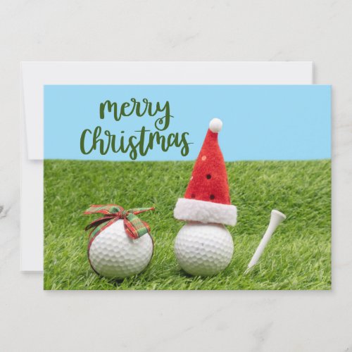 Golf Merry Christmas to Golfer    Holiday Card