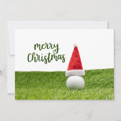 Golf Merry Christmas to Golfer   Holiday Card