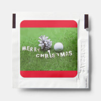 Golf Mery Christmas Hand Sanitizer Packet