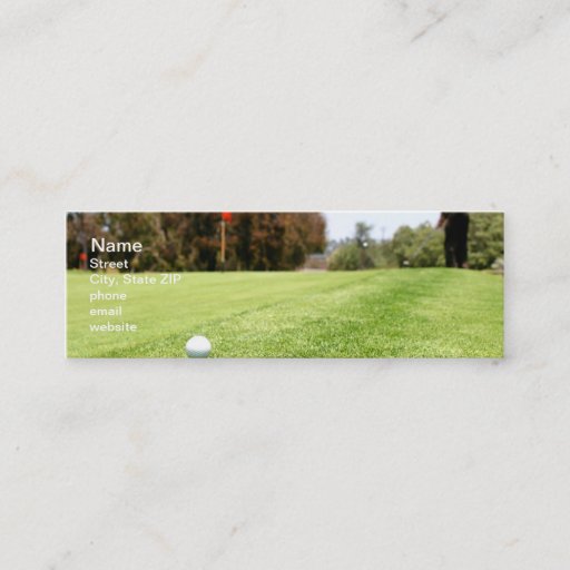 Customizable Golf Business Card
