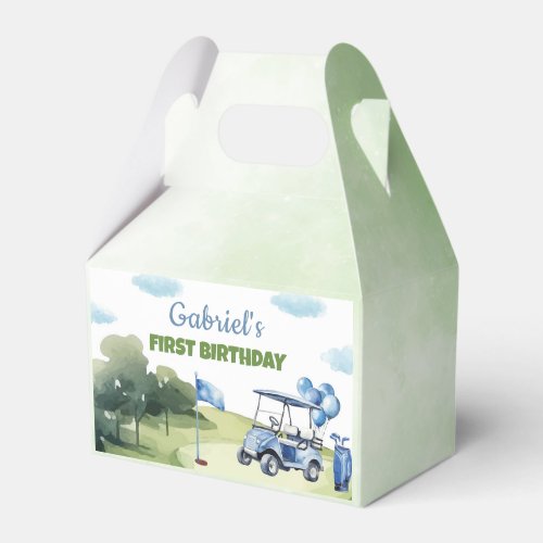 Golf Mini Theme Boy Birthday Party Favor Box
