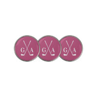 Golf modern typography initials monogram elegant