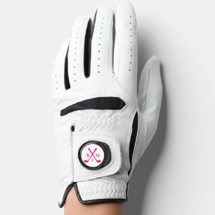 Golf Modern Typography Initials Monogram Elegant Golf Glove