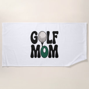 Golf Mom Beach Towel