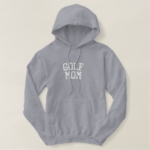 Golf Mom Custom Team Name Embroidered Hoodie