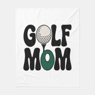 Golf Mom Fleece Blanket