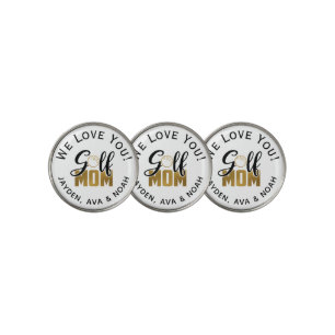 Golf Mom Gold Golf Ball Marker