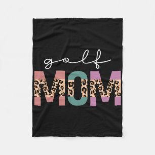Golf Mom Golfer Golf Lovers Gift Golf Player Mom L Fleece Blanket