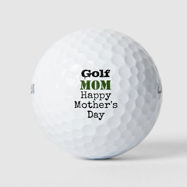 Golf Mom Happy Mother's Day  Golf Balls (Front)