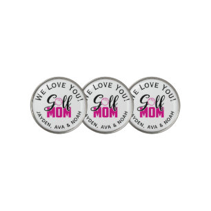 Golf Mom Hot Pink Ball Marker