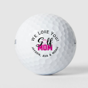 Golf Mom Hot Pink Golf Balls