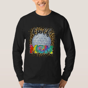 Golf Mom Leopard Print Mother s Day Sport T-Shirt