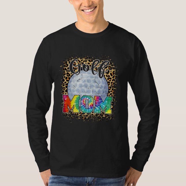 Golf Mom Leopard Print Mother s Day Sport T-Shirt (Front)
