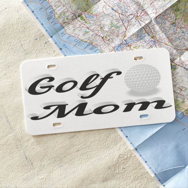 Golf Mom License Plate (In Situ)